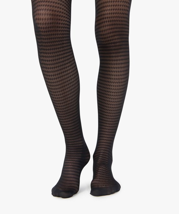 Collants femme semi-opaque à motifs vue1 - GEMO(HOMWR FEM) - GEMO