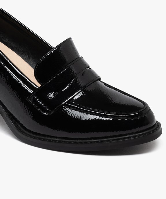 Mocassins vernis à talon femme vue7 - FOLLOW ME - GEMO