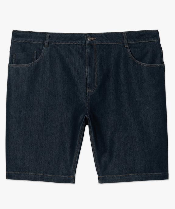 Bermuda en jean homme brut vue4 - GEMO (G TAILLE) - GEMO