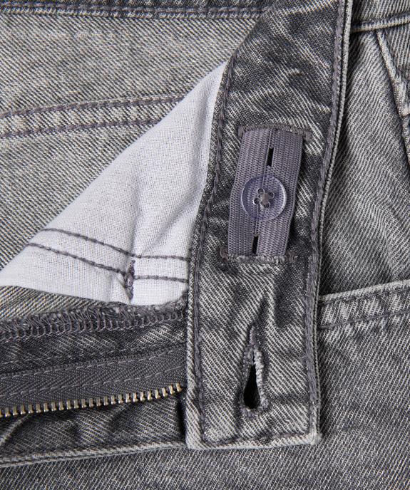 Jean loose en denim délavé effet froissé garçon vue2 - GEMO 4G GARCON - GEMO