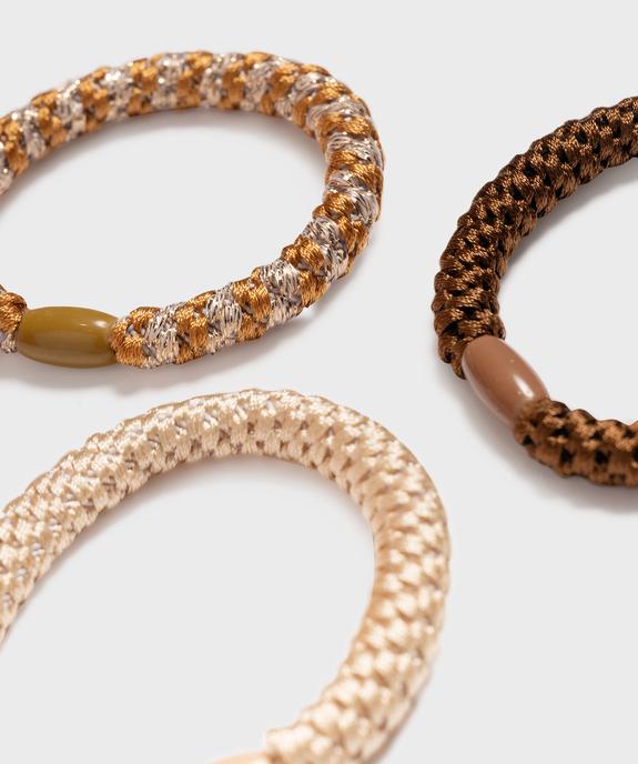 Larges élastiques cheveux (lot de 3) vue2 - GEMO (ACCESS) - GEMO