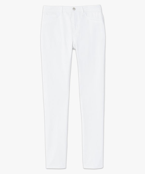 Pantalon femme en toile denim coupe Slim vue4 - GEMO 4G FEMME - GEMO