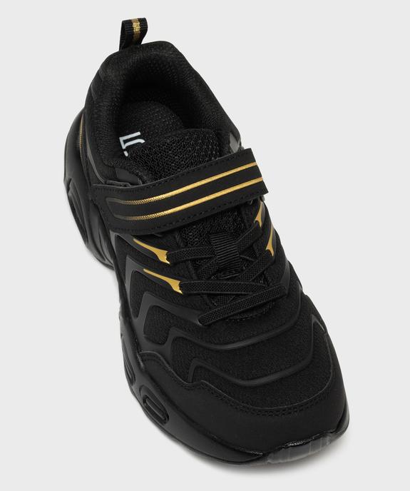 Baskets bicolores avec semelle bulle d’air garçon - 5 Miles  vue5 - 5 MILES - GEMO