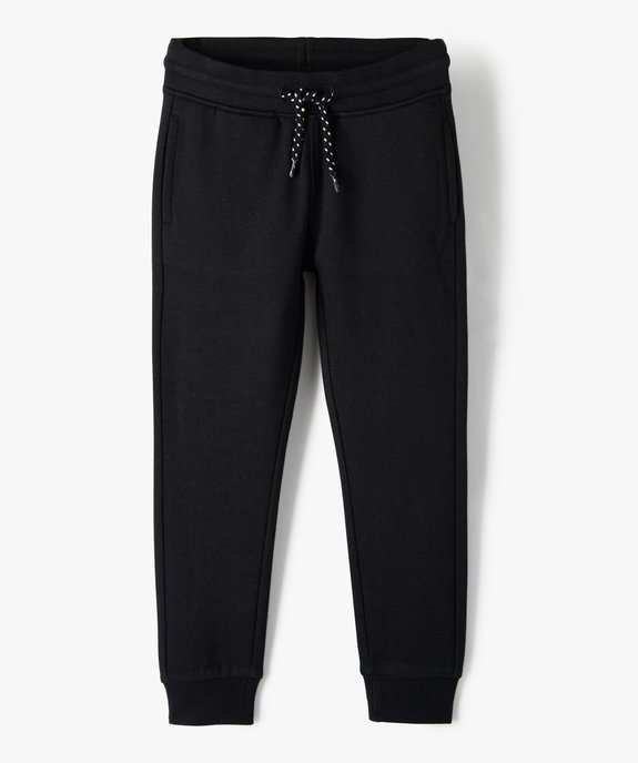 Pantalon de jogging avec intérieur molletonné garçon vue1 - GEMO (ENFANT) - GEMO
