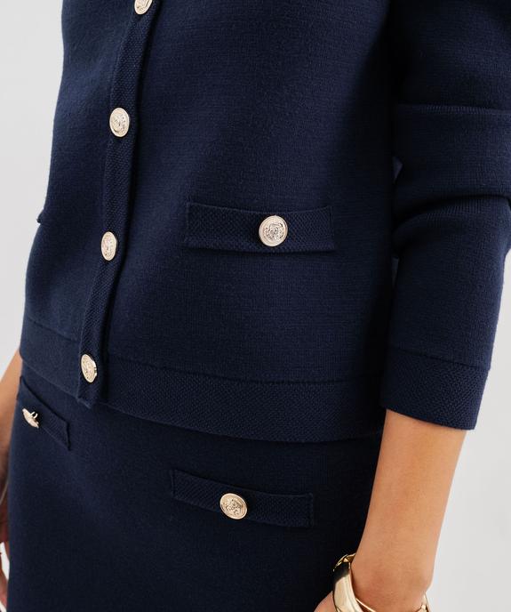 Gilet en maille viscose douce et épaisse femme vue5 - GEMO(FEMME PAP) - GEMO