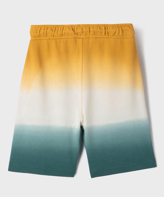Bermuda en French Terry tie-and-dye garçon vue3 - GEMO 4G GARCON - GEMO