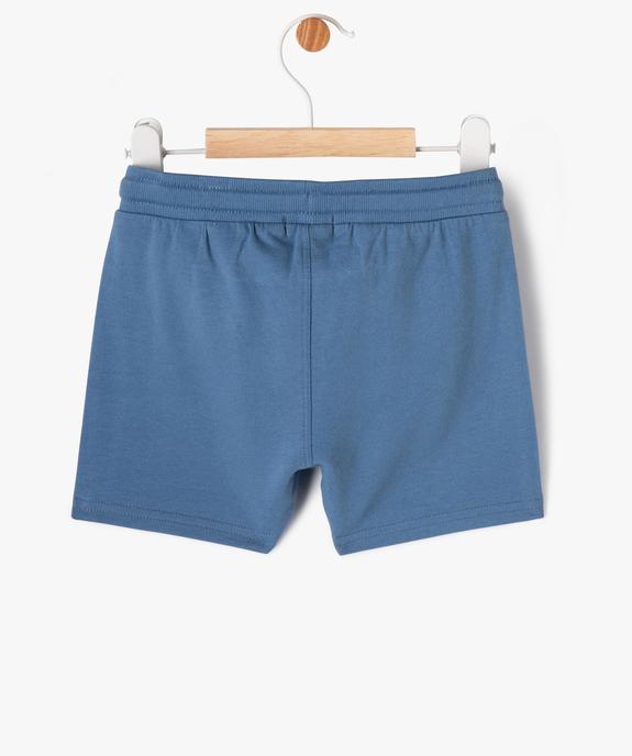 Short en maille avec ceinture bord-côte bébé garçon vue3 - GEMO(BEBE DEBT) - GEMO