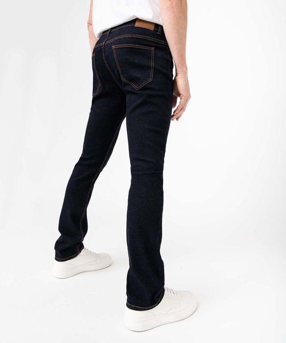 Jean homme straight en coton stretch vue3 - GEMO (HOMME) - GEMO