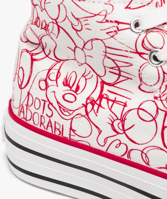 Baskets femme semi-montantes en toile – Minnie Mouse vue6 - MINNIE - GEMO