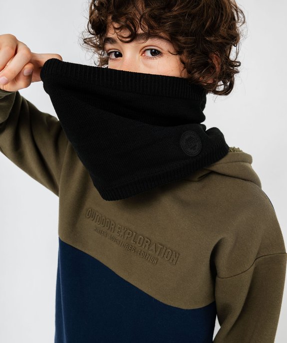 Snood avec doublure polaire garçon vue1 - GEMO 4G GARCON - GEMO