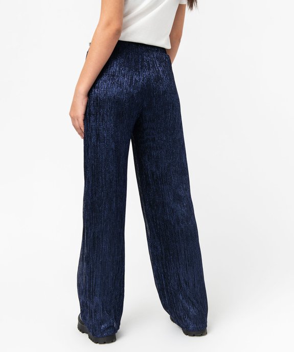 Pantalon de soirée métallisé femme vue3 - GEMO(FEMME PAP) - GEMO
