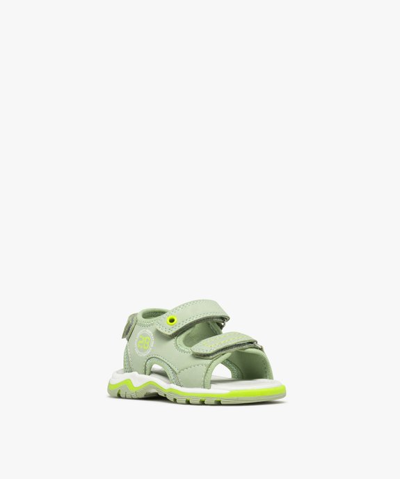 Sandales sport à brides scratch bébé garçon vue2 - BUGGY GEMO FOR GOOD - GEMO