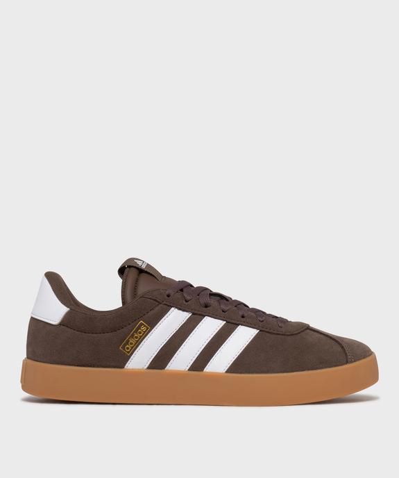 Baskets basses dessus cuir VL Court 3.0 homme - Adidas vue1 - ADIDAS - GEMO