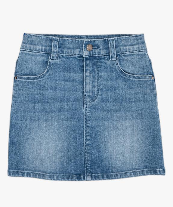 Jupe fille en jean extensible vue2 - GEMO (ENFANT) - GEMO