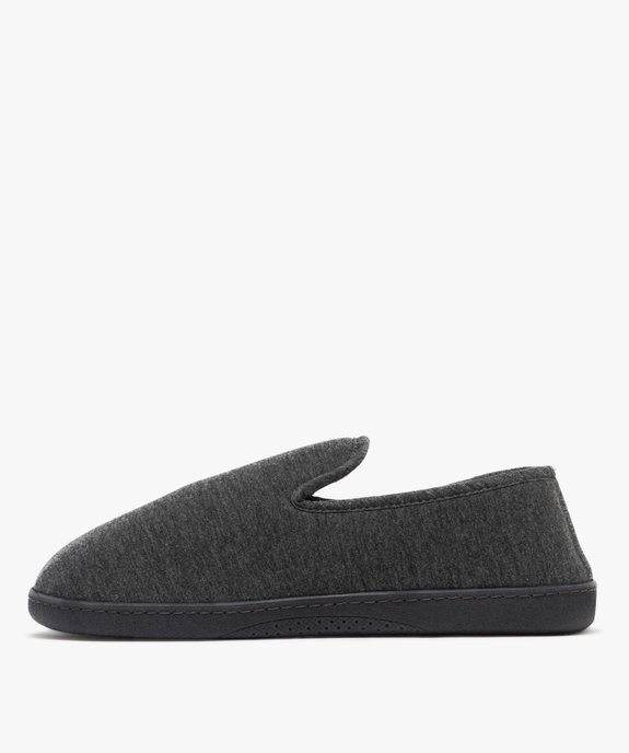 Chausson pantoufles en jersey doublé velours homme - Isotoner vue3 - ISOTONER - GEMO