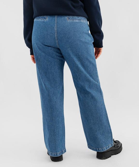 Jean flare à pont femme grande taille - LuluCastagnette vue3 - LULU CASTAGNETTE GEMO FOR GOOD - GEMO