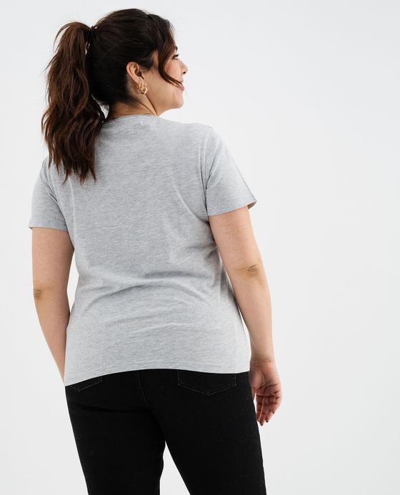 Tee-shirt manches courte à col V femme grande taille vue7 - GEMO (G TAILLE) - GEMO