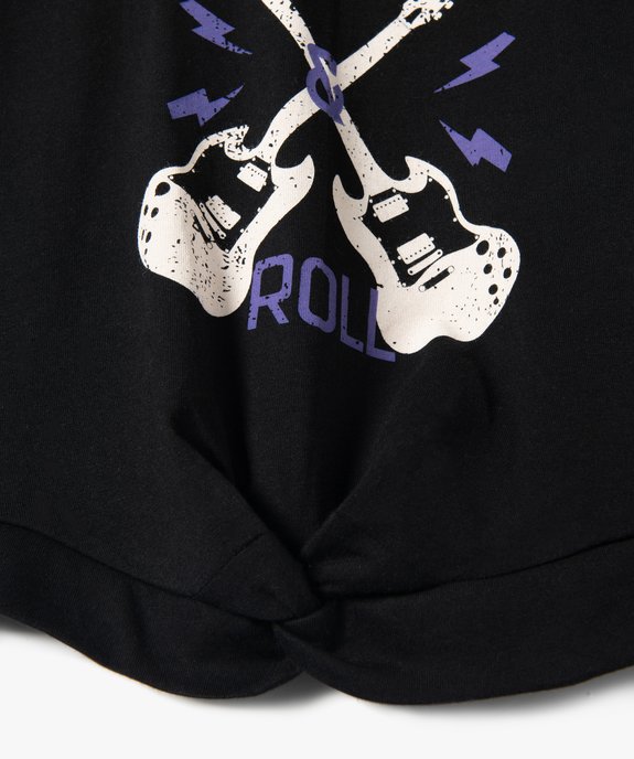 Tee-shirt fille à manches courtes avec motif rock - ACDC vue2 - ACDC - GEMO