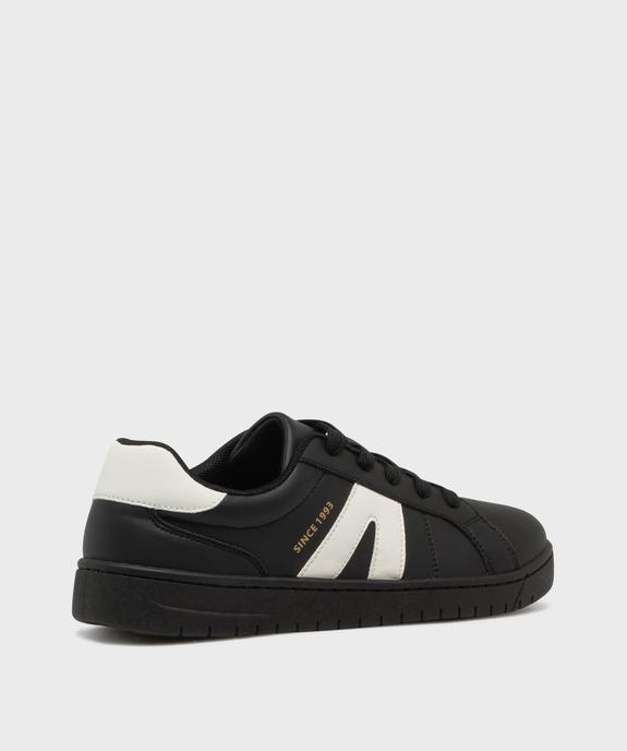 Baskets à lacets avec empiècements contrastants garçon - 5 Miles vue4 - 5 MILES - GEMO