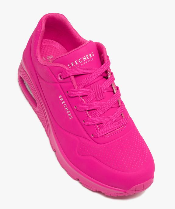 Baskets femme unies avec semelle à bulle d'air translucide - Skechers vue5 - SKECHERS - GEMO