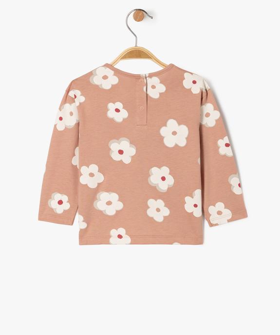 Tee-shirt manches longues motif cœurs bébé fille - GEMO 4G BEBE Tee-shirt manches longues motif cœurs bébé fille vue3 - GEMO 4G BEBE - GEMO