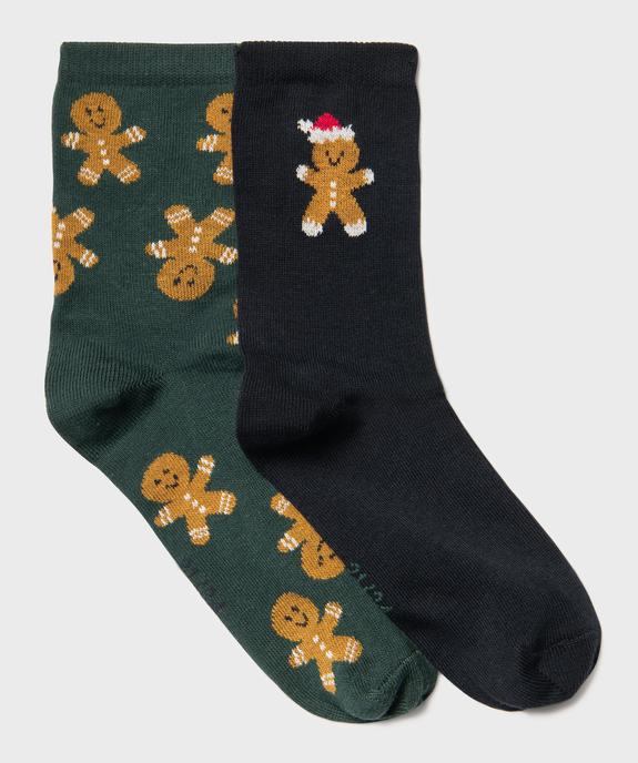 Chaussettes motifs bonhommes en pain d’épices garçon (lot de 2) vue1 - GEMO (ENFANT) - GEMO