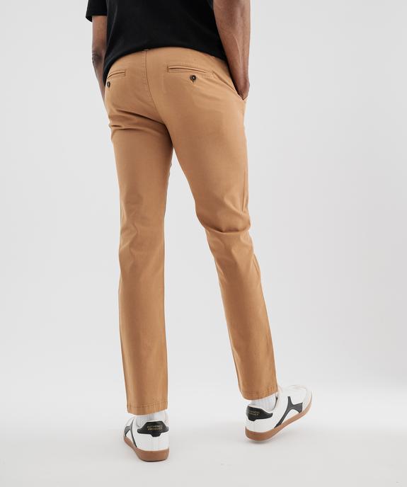 Pantalon chino coupe Slim homme vue4 - GEMO 4G HOMME - GEMO
