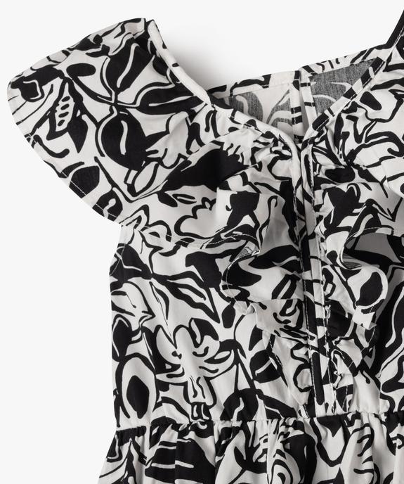 Robe à volants à motifs fleuris fille vue2 - GEMO (ENFANT) - GEMO