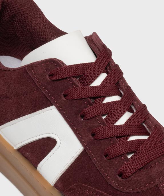 Baskets dessus cuir avec patchs léopard femme - Camps United vue6 - CAMPS - GEMO