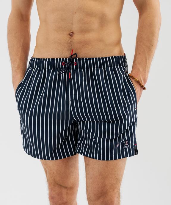 Short de bain rayé homme - LuluCastagnette vue2 - LULU CASTAGNETTE G4G D - GEMO
