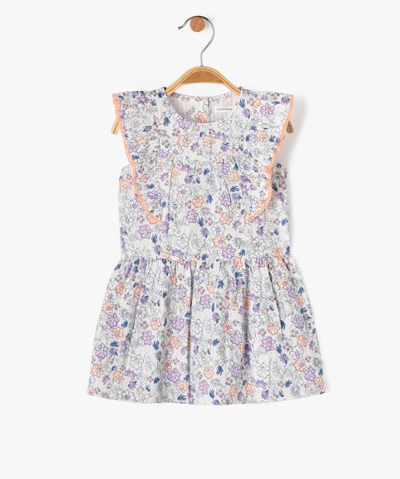 Robe fleurie avec volants sur les épaules bébé fille - LuluCastagnette vue1 - LULUCASTAGNETTE - GEMO