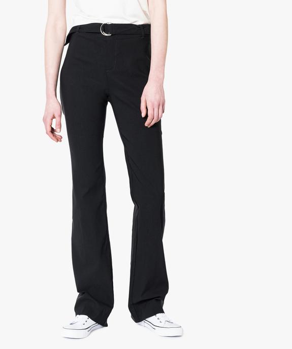 Pantalon coupe droite en stretch vue1 - GEMO(URBAIN) - GEMO