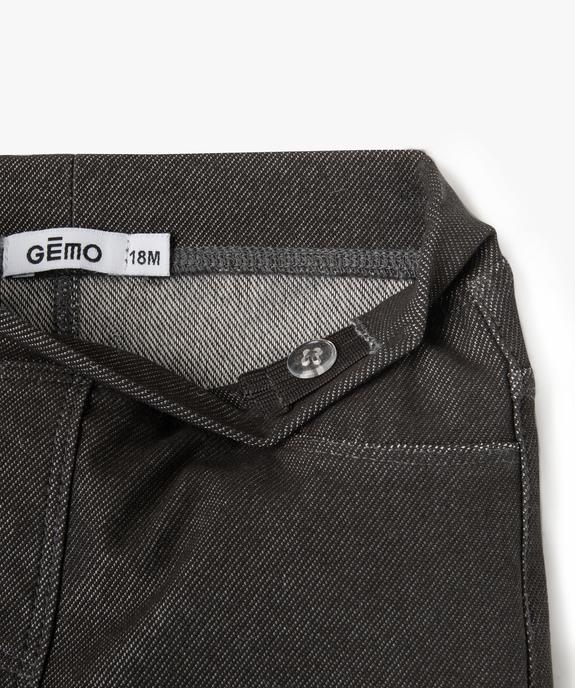 Jegging à taille réglable bébé fille vue4 - GEMO(BEBE DEBT) - GEMO