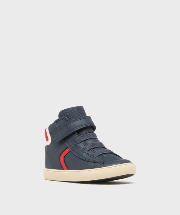 Baskets montantes tricolores bébé garçon - Geox vue2 - GEOX - GEMO