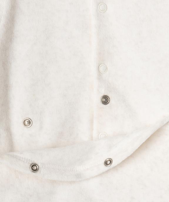 Pyjama en velours à pont-dos à motif cirque bébé vue2 - GEMO 4G BEBE - GEMO