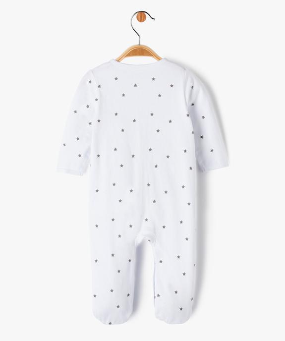 Pyjama bébé en jersey pressionné devant motifs panda et étoiles vue4 - GEMO 4G BEBE - GEMO