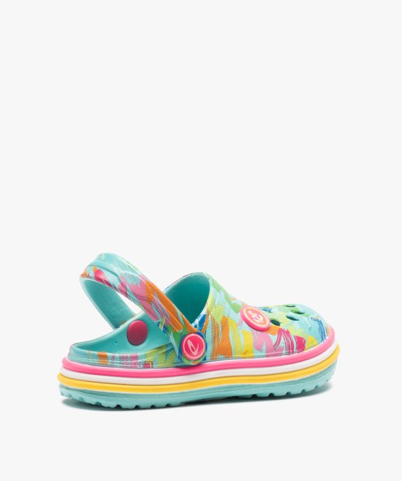 Sabots souples fille perforés multicolores vue4 - GEMO (ENFANT) - GEMO