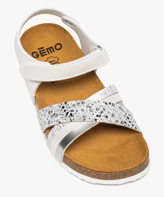 Sandales fille à brides pailletées et irisées vue5 - GEMO (ENFANT) - GEMO