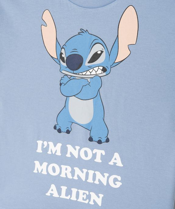 Pyjashort bicolore avec motif Stitch fille - Disney vue2 - LILO & STITCH - GEMO