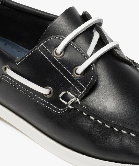 Chaussures bateau homme dessus et intérieur cuir  vue6 - GEMO (CASUAL) - GEMO