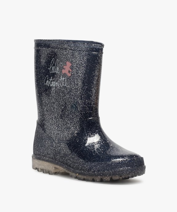Bottes de pluie fille pailletées – LuluCastagnette vue2 - LULU CASTAGNETT - GEMO