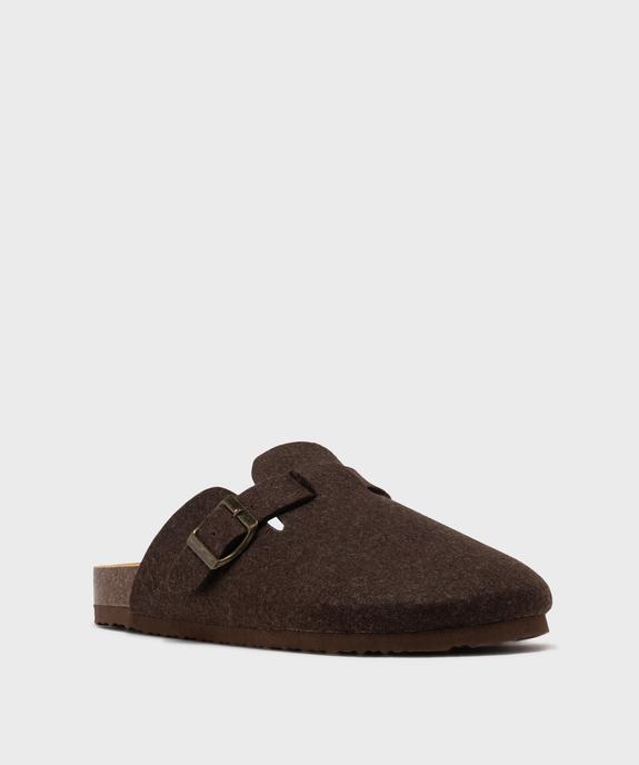 Chaussons mules en feutrine à semelle ergonomique homme - Roadsign vue2 - ROADSIGN G4G - GEMO