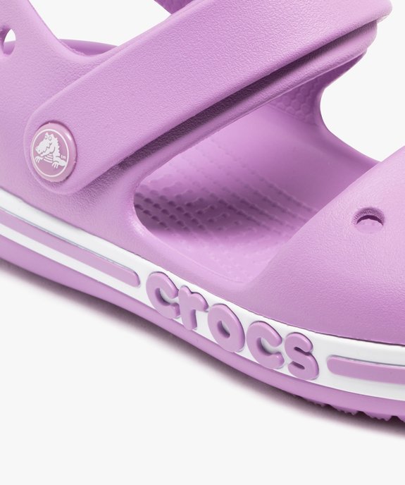 Sandales de plage fille sportswear à scratch - Crocs vue6 - CROCS - GEMO