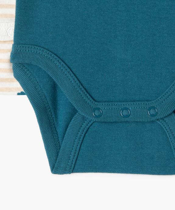 Body bébé à manches courtes et col américain (lot de 2) vue2 - GEMO 4G BEBE - GEMO