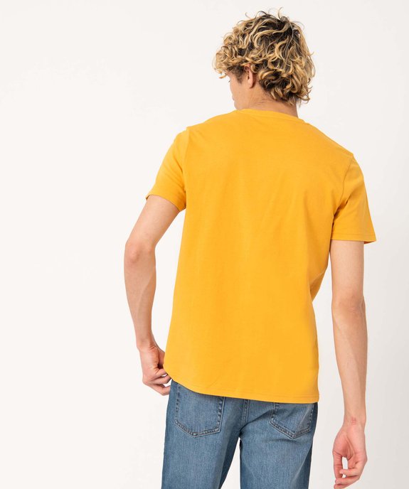 Tee-shirt à manches courtes et col rond homme vue3 - GEMO 4G HOMME - GEMO