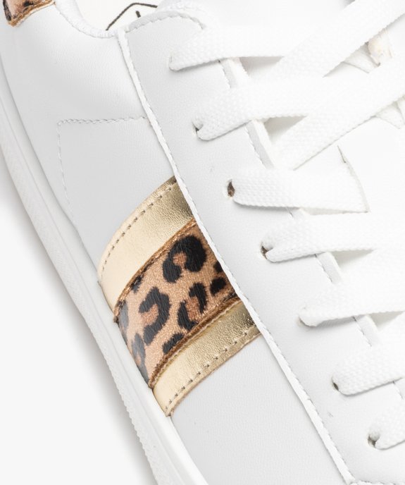 Baskets femme unies à lacets motif jungle vue6 - GEMO (SPORTSWR) - GEMO
