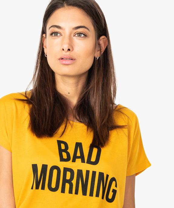 Tee-shirt femme loose imprimé  vue2 - GEMO(FEMME PAP) - GEMO