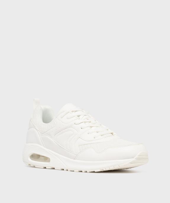 Baskets esprit running en mesh à bulle d'air homme - 5 Miles vue2 - 5 MILES - GEMO