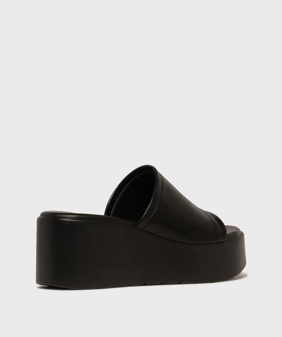 Mules à semelle plateforme et talon compensé femme vue4 - 5 MILES - GEMO