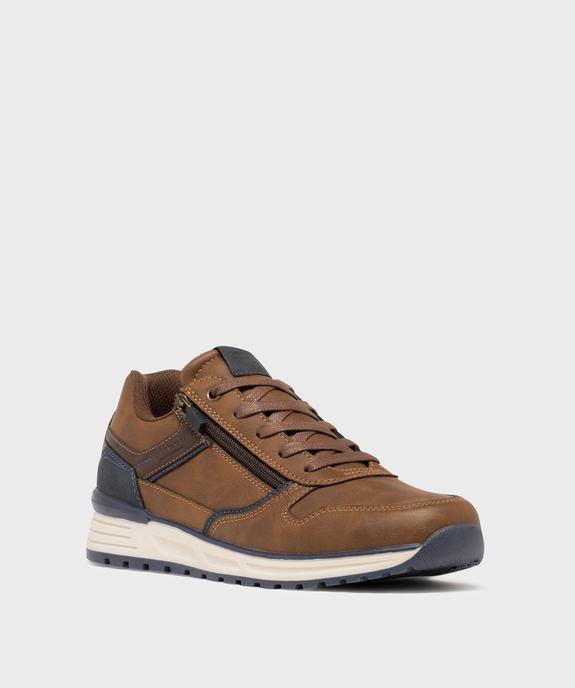Baskets de ville look retro running homme vue2 - URBAN STEPS GEMO FOR GOOD - GEMO